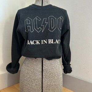 ACDC, size Large, cropped sweatshirt